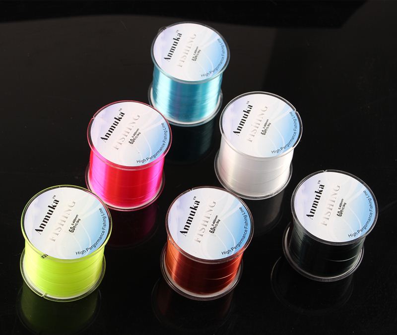 q0205 Anmuka fishing line 500m Monofilament Strong Quality Color Nylon Fishing Lines 8LB 12LB 16LB 20LB 25LB