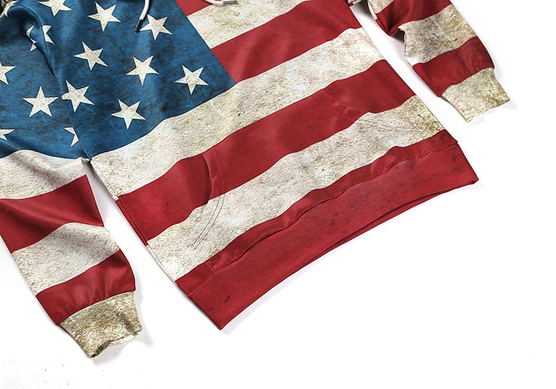 Wholesale- 2016 Hoodies Men Sudaderas Hombre With Hooded Mens Hoodie Sweatshirt American Flag Digital Printing Suit Men Hoody Tracksuit