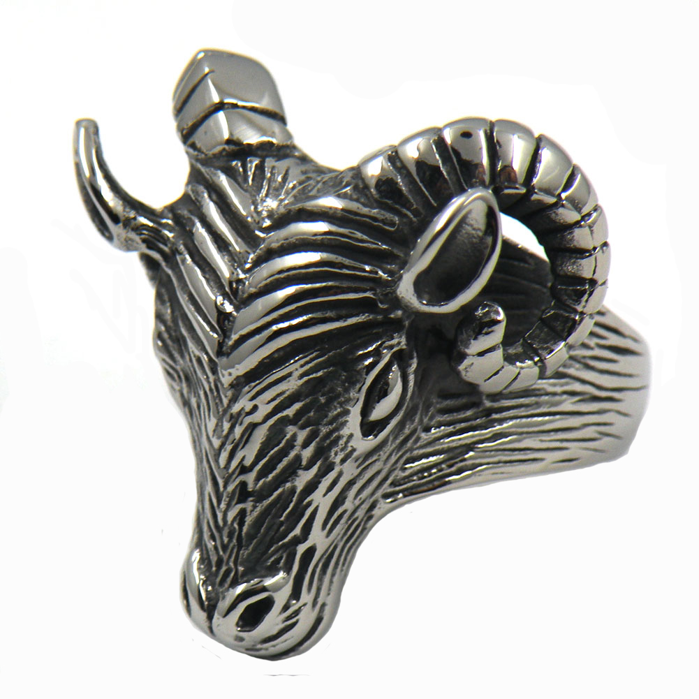 11W88 STAINLESS STEEL MENS JEWELRY PUNK RING VINTAGE RING ROLLING HORN GOAT SHEEP ANIMAL BIKER RING GIFT FOR BROTHERS
11W88 STAINLESS STEEL MENS JEWELRY PUNK RING VINTAGE RING ROLLING HORN GOAT SHEEP ANIMAL BIKER RING GIFT FOR BROTHERS