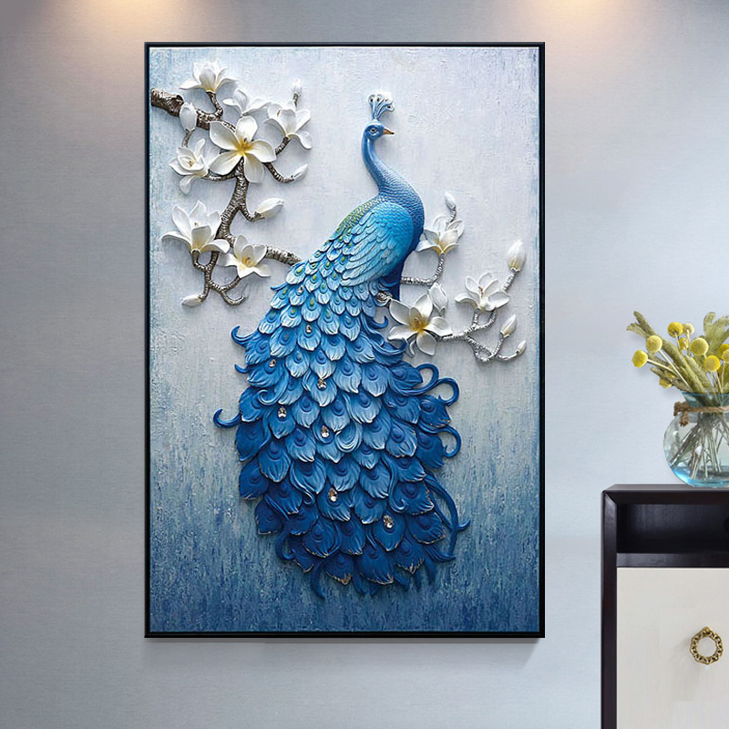 5D New Peacock Diamond Painting Full of Round Diamond Mosaic Diamond Cross Stitch Embroidery Kits Living room Entrance Decor
5D New Peacock Diamond Painting Full of Round Diamond Mosaic Diamond Cross Stitch Embroidery Kits Living room Entrance Decor