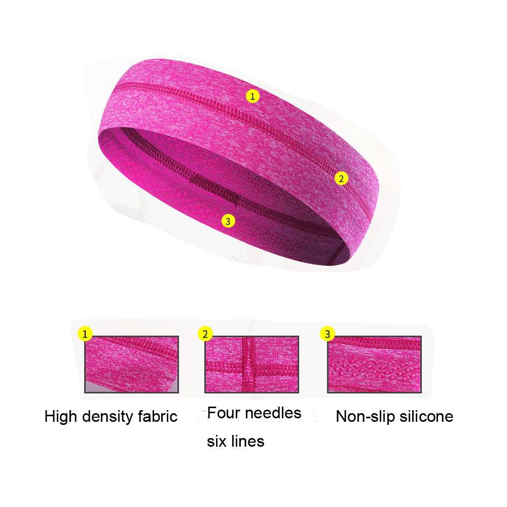 2023 Sport Headbands Yoga Hair Elastics Jogging Turbans Sweatbands Hair Bands Fashion Sport Anti-slip Headbands Colorful Bulk Purchase Sport