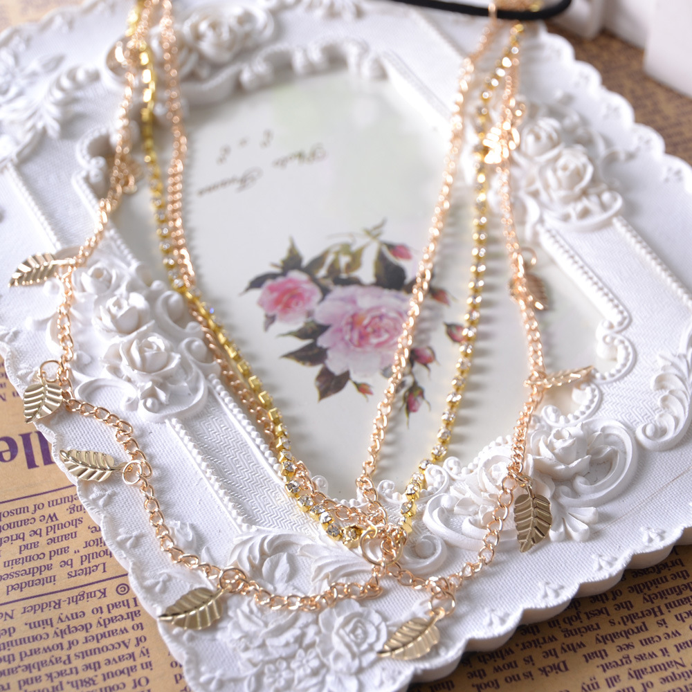 Fashion Gold Leaf Jewelry Bridal Headbands For Bride Bridal Wedding Hair Headpieces Wedding Headpieces Accessories for Women Cheap