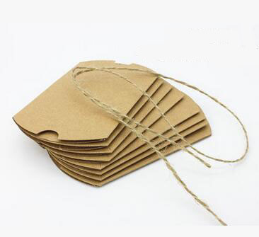Gift Wrap vintage white khaki rope candy chocolate paper gift box for Birthday