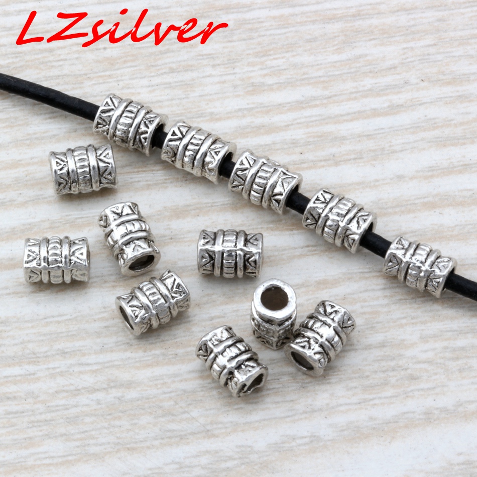 MIC 500Pcs Antique Silver zinc alloy Aztec Tube Beads Spacer 7x5mm DIY Jewelry D10 от DHgate WW