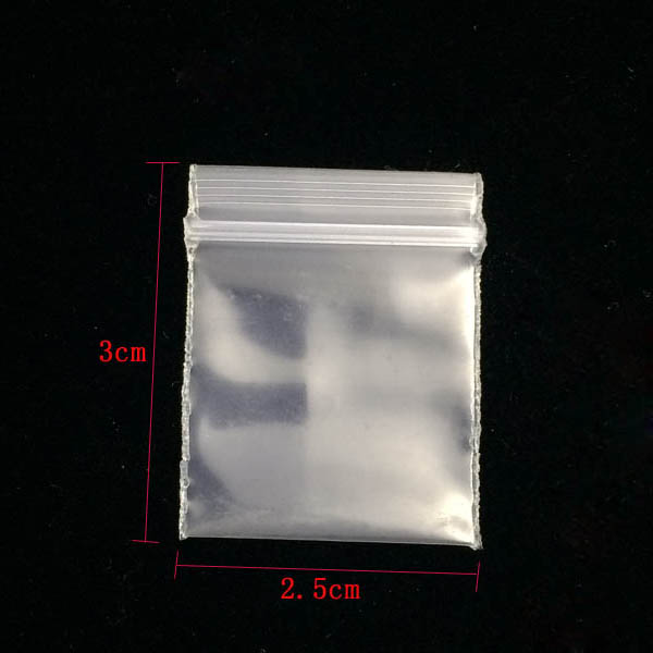 Herb Packaging Bags 100 Pcs/Lot 2.5x3cm 100pcs/pack 1010 Jewelry Reclosable Plastic Poly Clear Bag