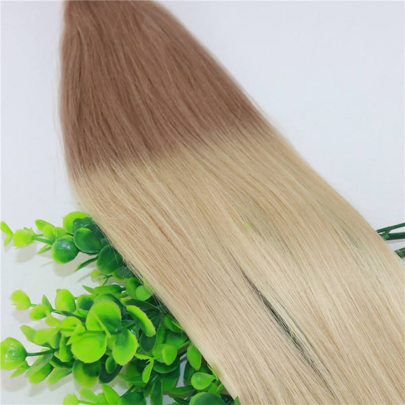 Two Tone Tape in Human Hair Extensions #18#613 Ombre Blonde Seamless Brazilian Virgin Human Hair Skin Weft Slik Straight100g 40pcs