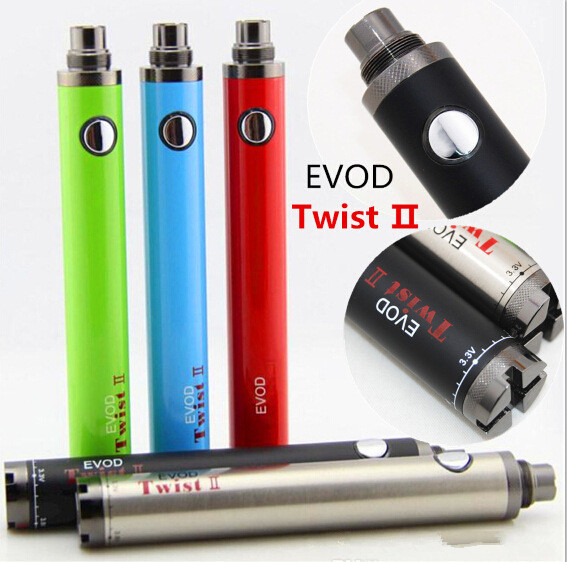 10pcs EVOD Twist II 2 Battery Electronic Cigarette 1600mAh Variable Voltage Vision 2 eGo-C eVod VV Battery for ego Atomizers Vape Pen Kit
10pcs EVOD Twist II 2 Battery Electronic Cigarette 1600mAh Variable Voltage Vision 2 eGo-C eVod VV Battery for ego Atomizers Vape Pen Kit