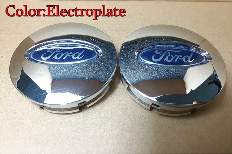 For Ford Edge Explorer Wheel Hub Center Cap Wheel Case Covers Emblem 66mm Electroplate/Silver/Black 4PCS/SET