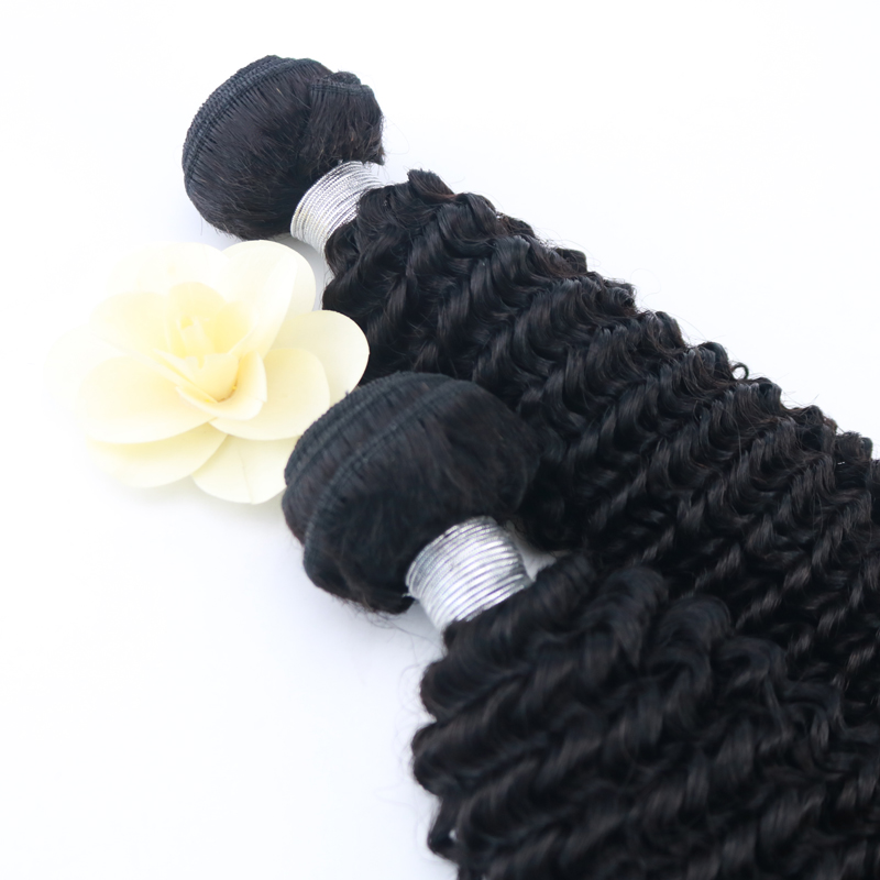 Evermgic Brazilian Kinky Curly Hair 100% Human Hair Weave Bundles 3 Pieces Natural Color Remy Hair