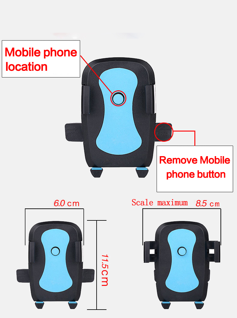 Car Mount Universal Dashboard Phone Holder Outlet Bracket Mobile Phone Stand Support For GPS