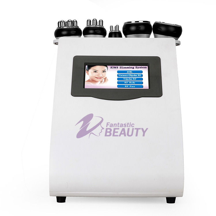 High Quality 5 in 1 40KHZ Cavitation Tripolar RF Body Skin Tighten Vacuum Slimming Weight Loss Machine with DHL