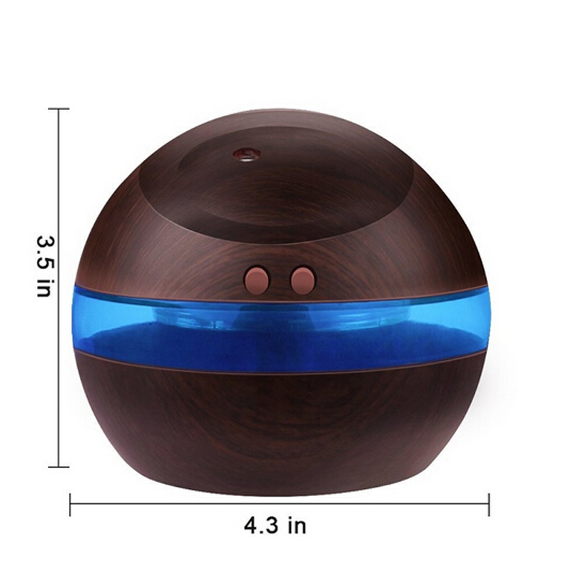 Wholesale 300ml USB Ultrasonic Humidifier Aroma Diffuser Diffuser mist maker with Blue LED Light Free shipping