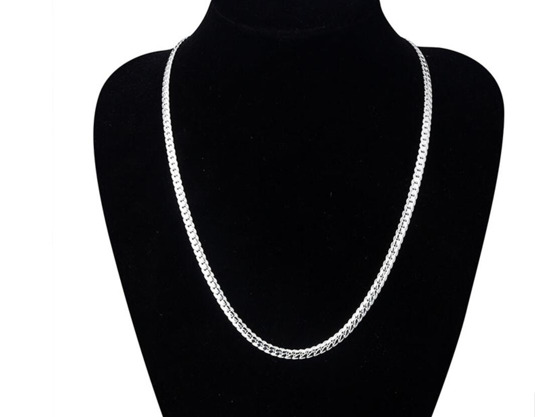 New Arrivals Women 6MM Full Sideways Silver Necklace 925 Sterling Silver Fashion Jewelry Women Men Link Chain Necklace
New Arrivals Women 6MM Full Sideways Silver Necklace 925 Sterling Silver Fashion Jewelry Women Men Link Chain Necklace
