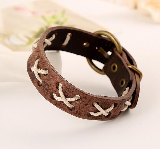 Simple leather bracelet men 's style retro leather rope bracelet leather jewelry
