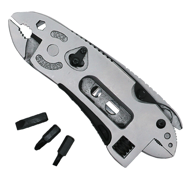 Multifunctional tool pliers folding knife survival outdoor EDC gear multi-purpose pocket knife stainless steel fishing plier bit
Multifunctional tool pliers folding knife survival outdoor EDC gear multi-purpose pocket knife stainless steel fishing plier bit
