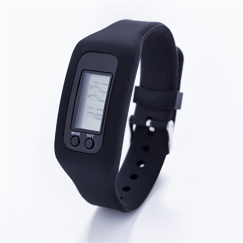 Digital LED Pedometer Smart Wristbands Multi Watch silicone Run Step Walking Distance Calorie Counter Electronic Bracelet Colorful Pedometers free shi