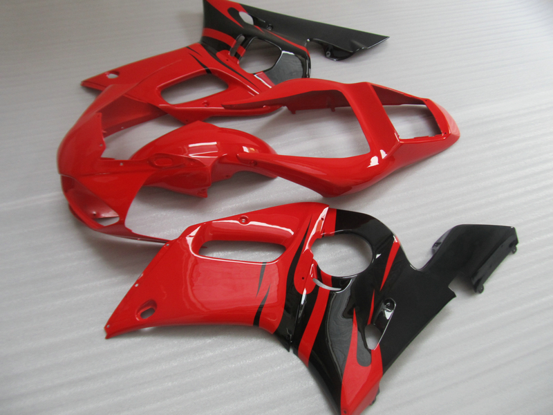 Hot sale plastic fairing kit for Yamaha YZF R6 98 99 00 01 02 red black fairings set YZFR6 1998-2002 OT25, Same as picture
Hot sale plastic fairing kit for Yamaha YZF R6 98 99 00 01 02 red black fairings set YZFR6 1998-2002 OT25, Same as picture