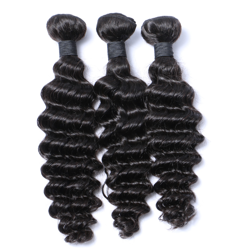 Human Hair Extensions Deep Wave Brazilian Virgin Hair Weave Bundles Natural Color 1b Black Remy Hair Weft
Human Hair Extensions Deep Wave Brazilian Virgin Hair Weave Bundles Natural Color 1b Black Remy Hair Weft