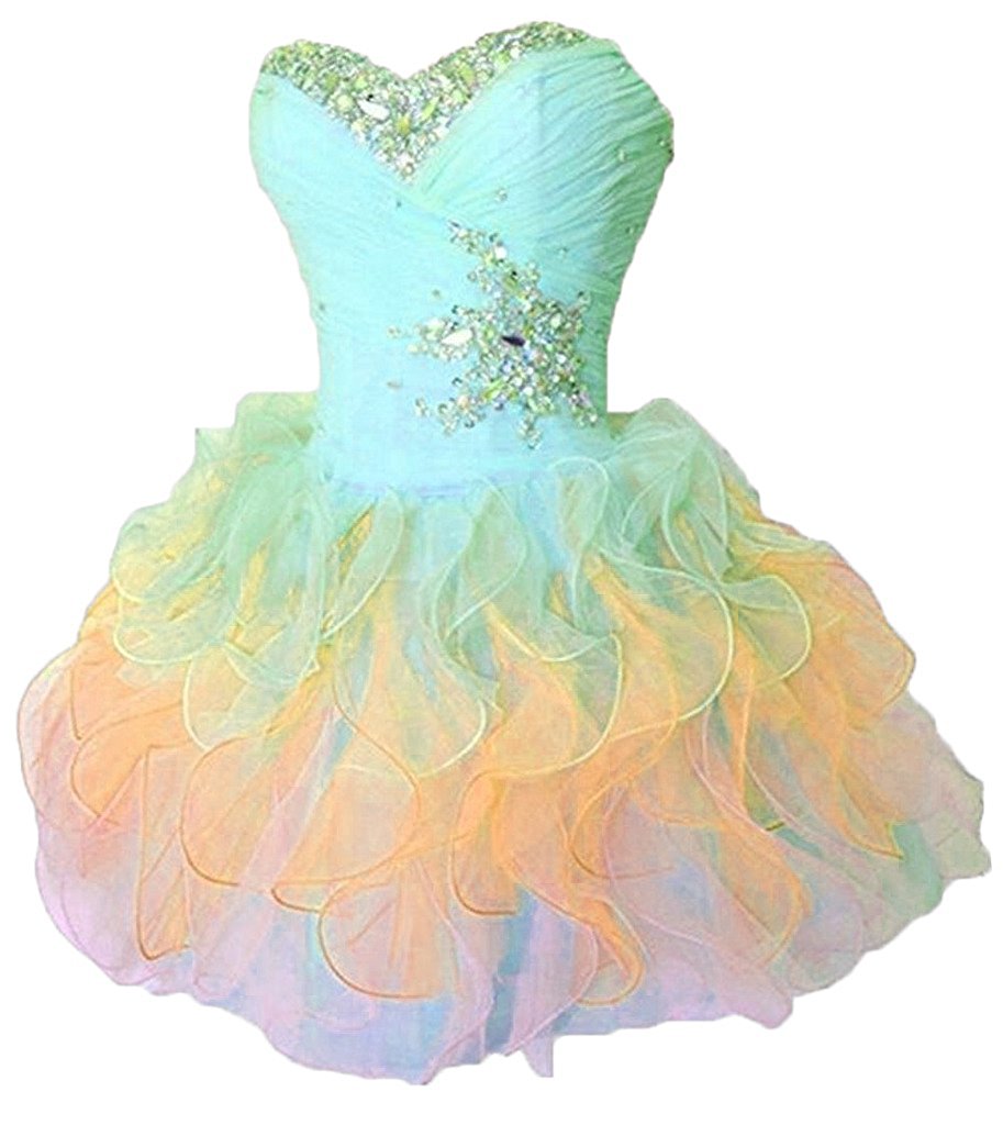 2021 Sweetheart Mini Short Prom Homecoming Dresses Plus Size Beaded Crystals Graduation Gown For Cocktail Party