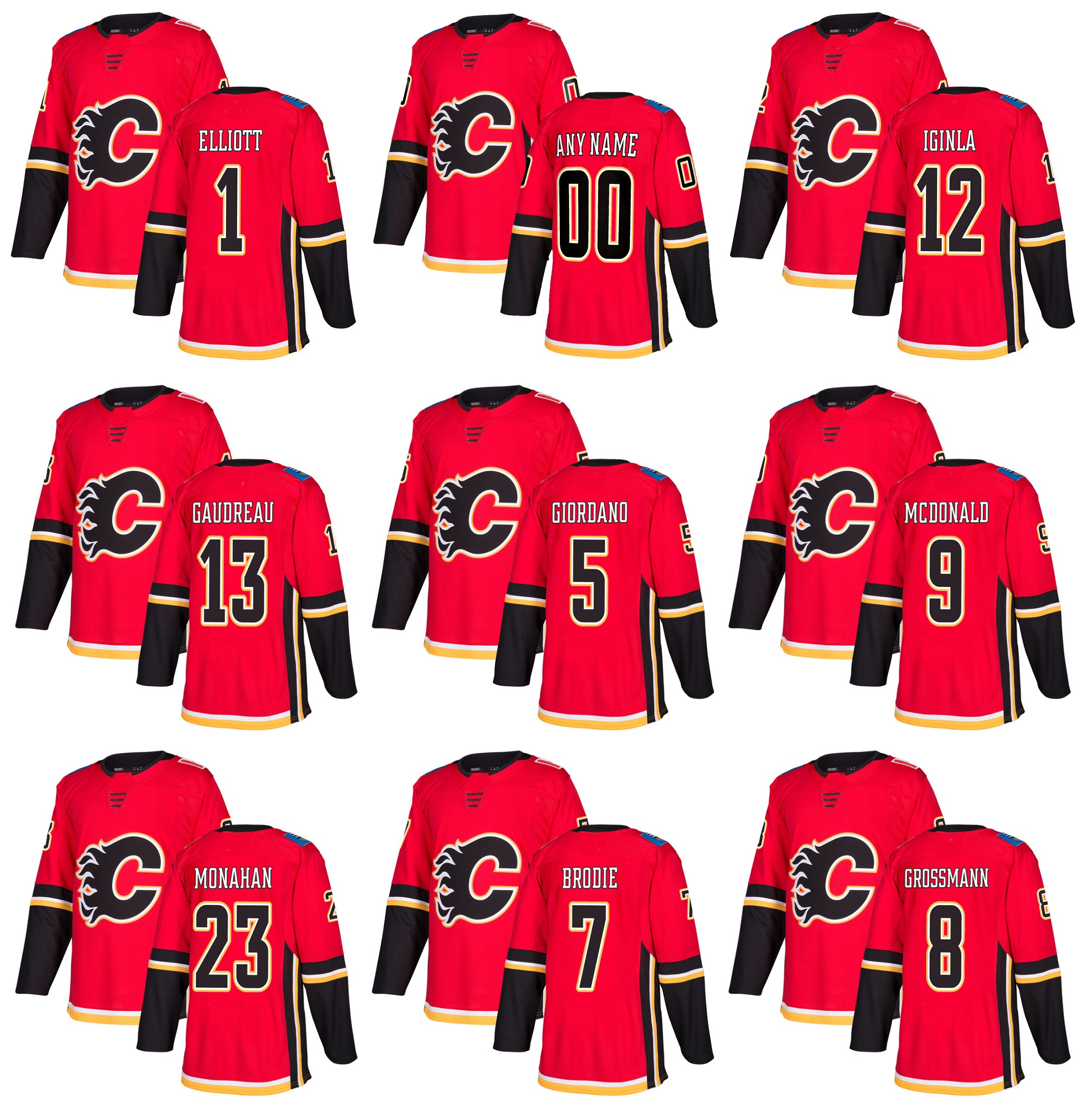 2018 Season Custom Calgary Flames Hockey Jersey 12 Jarome Iginla 13 Johnny Gaudreau 68 Jaromir Jagr 23 sean monahan 5 Mark Giordano Bennett, Red
2018 Season Custom Calgary Flames Hockey Jersey 12 Jarome Iginla 13 Johnny Gaudreau 68 Jaromir Jagr 23 sean monahan 5 Mark Giordano Bennett, Red