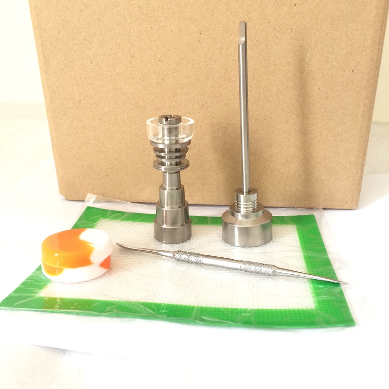 Bong tool Gr2 Domeless TI nail for electric dab nail kits Titanium nail wax mats silicon container card cap for bong
Bong tool Gr2 Domeless TI nail for electric dab nail kits Titanium nail wax mats silicon container card cap for bong