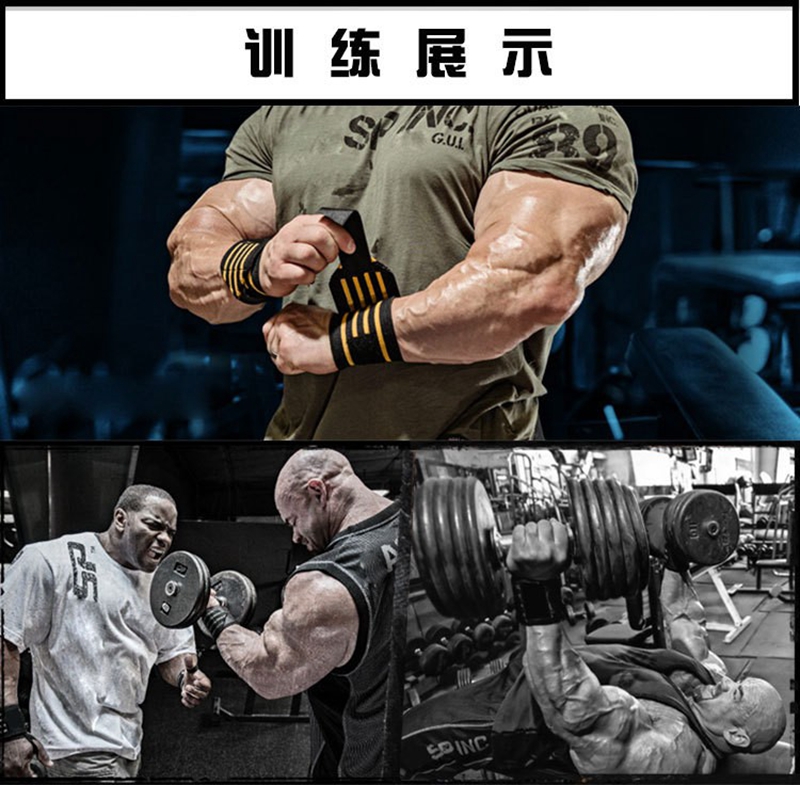 Wholesale- Weightlifting barbell belt Wristband Sport Professional Training Hand Bands Wrist Support Straps Wraps Guards For Gym Fitness