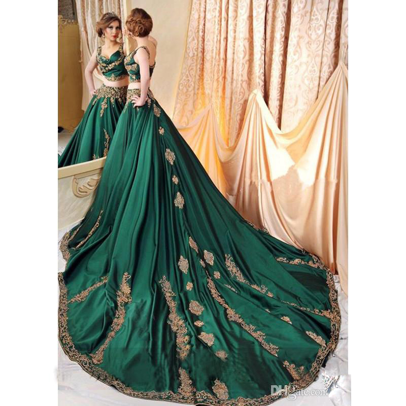 Dubai Abaya Dark Green 2 Piece Evening Dresses with Gold Lace Appliques Prom Gowns Sexy Saudi Arabic Gowns Vestido De Festa 2017 Fall, Silver
Dubai Abaya Dark Green 2 Piece Evening Dresses with Gold Lace Appliques Prom Gowns Sexy Saudi Arabic Gowns Vestido De Festa 2017 Fall, Silver
