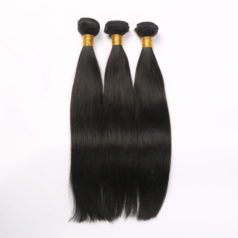 Natural Color 1B Human Hair Weave Bundles Peruvian Hair Extensions Straight Hair 8inch-30inch 100%Unprocessed Cheap Wholesale