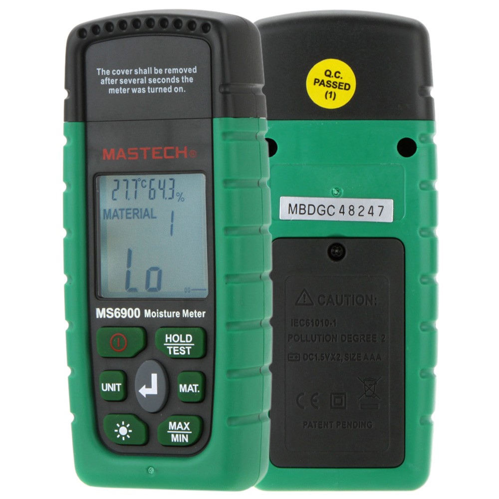 Wholesale- Mastech MS6900 Digital Wood Moisture Temperature Meter Humidity Tester