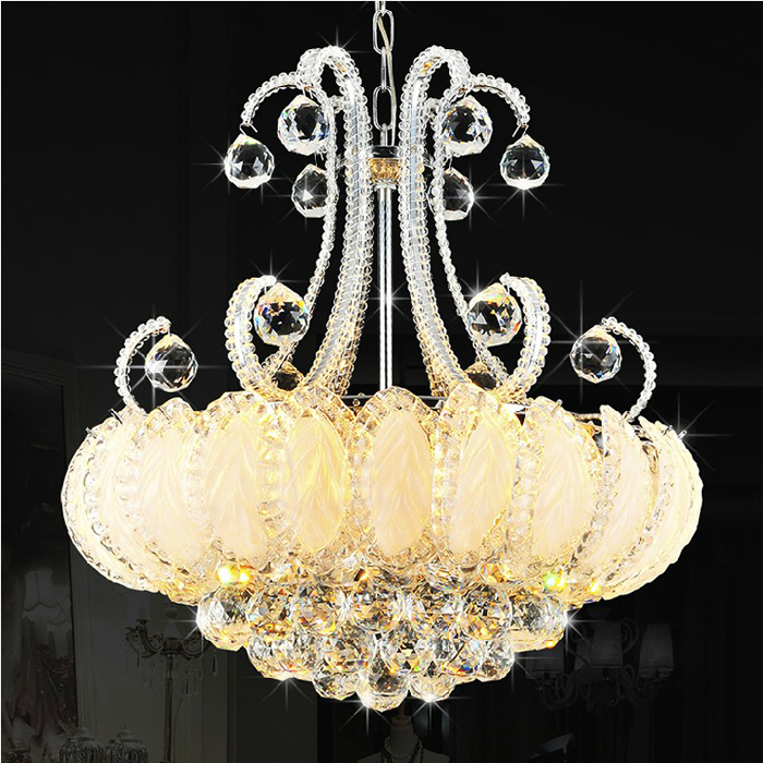 Modern Crystal Chandeliers Lighting Silver Gold Chandelier Lights Fixture Lustres Lamps European Home Indoor Lighting Lamparas AC90V-260V