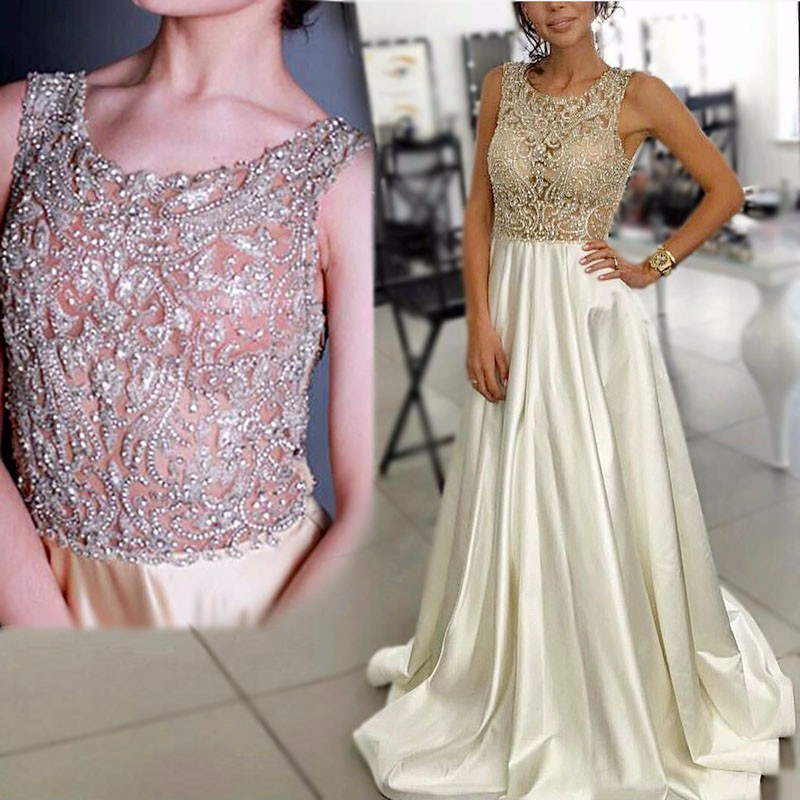 Glamorous Hand Make Crystal Beading Formal Evening Dresses Boat Neck Cap Sleeves Ballgown Sheer Illusion Long Pageant Prom Gown, Dark green
Glamorous Hand Make Crystal Beading Formal Evening Dresses Boat Neck Cap Sleeves Ballgown Sheer Illusion Long Pageant Prom Gown, Dark green