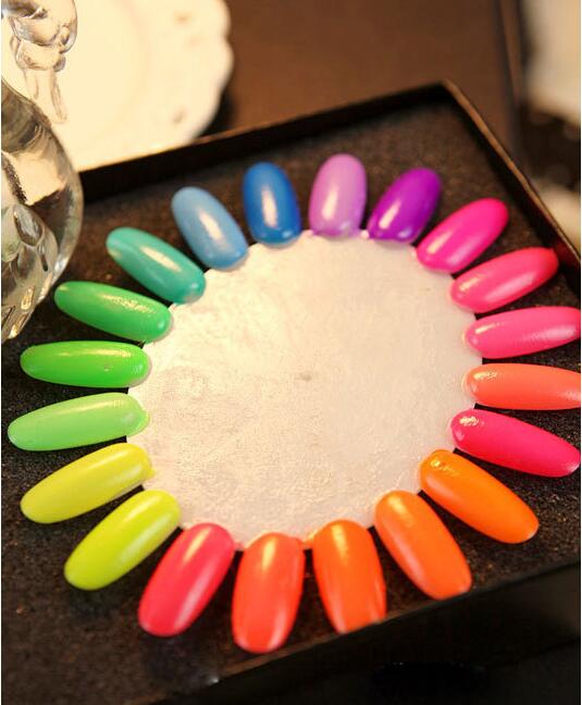 Hot Sell 20 Candy Color Fluorescent Neon Luminous Gel Nail Polish for Glow in Dark Nail Varnish Manicure Enamel For Bar Party ZA1668