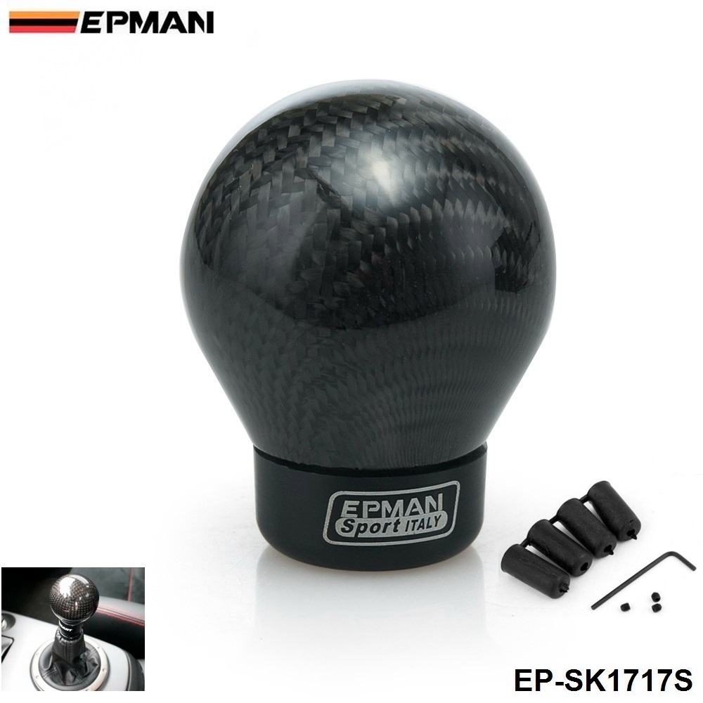 EPMAN- Real Carbon Fiber Aluminum Gear Snob Manual Transmission Aluminum Gear Shift Knob For Honda VW BMW EP-SK1717S
EPMAN- Real Carbon Fiber Aluminum Gear Snob Manual Transmission Aluminum Gear Shift Knob For Honda VW BMW EP-SK1717S