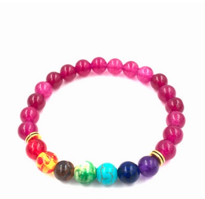 Muti-color Design Mens Bracelets Black Lava 7 Chakra Healing Balance Beads Bracelet For Men Women Chakra Natural Stone Strand Beaded