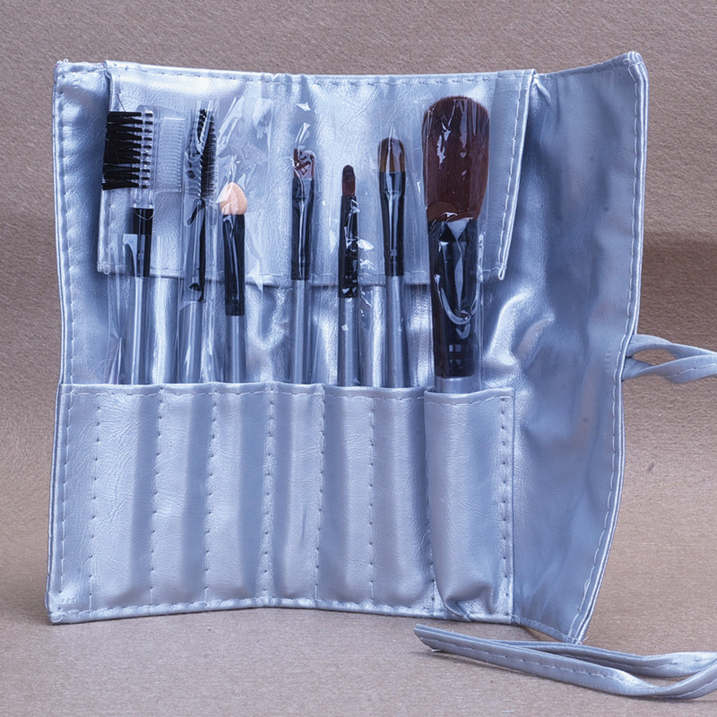 Professional 7 pcs paintbrushes of Makeup Brushes Set tools Make-up Toiletry Kit Wool Brand Make Up Brush Set Case ZA2017
