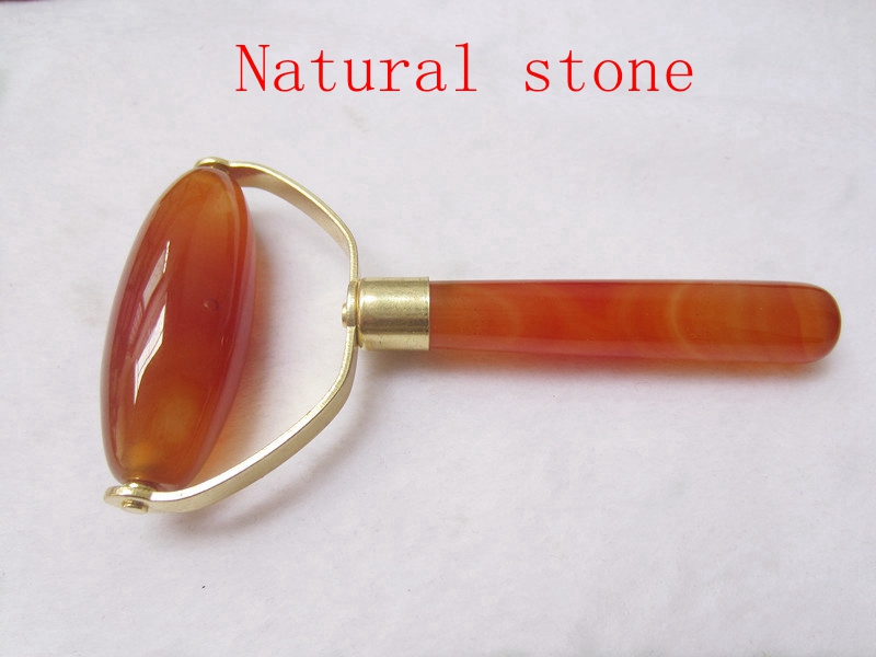 Natural Agate Skin Care New Face Pratical Jade Facial Massage Roller Anti Wrinkle Healthy Face Body Head Neck Foot Nature Beauty Tool