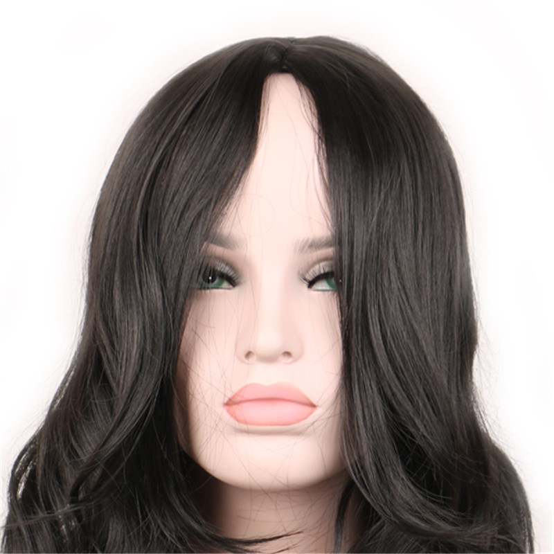 WoodFestival ladies red black blonde wig curly synthetic wigs women fiber hair realistic long wavy wig cosplay