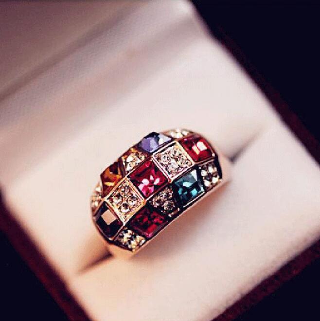 Luxury 2017 Colorful Austria Crystal Ring Women Rhinestone Cluster Ring for wedding jewelry
Luxury 2017 Colorful Austria Crystal Ring Women Rhinestone Cluster Ring for wedding jewelry