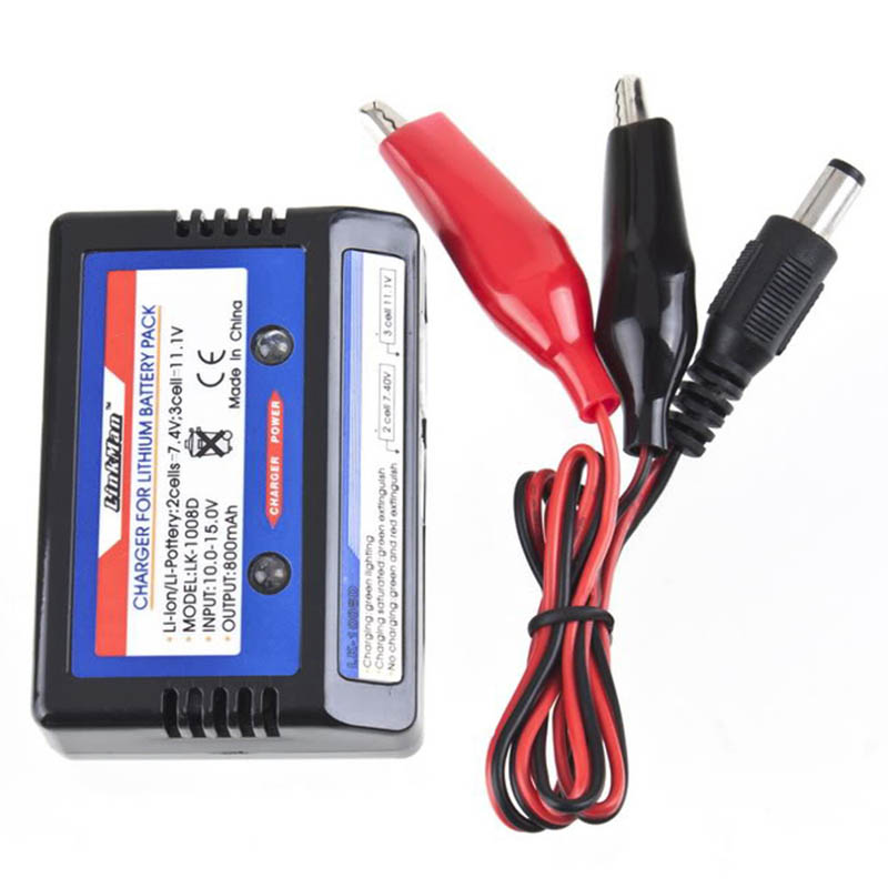 Liion LiPottery RC Battery 7 4v 11 1v Balance Charger LiPo 2s 3s Battery Simple 23s Balance Charger Charging Adapter US plug186