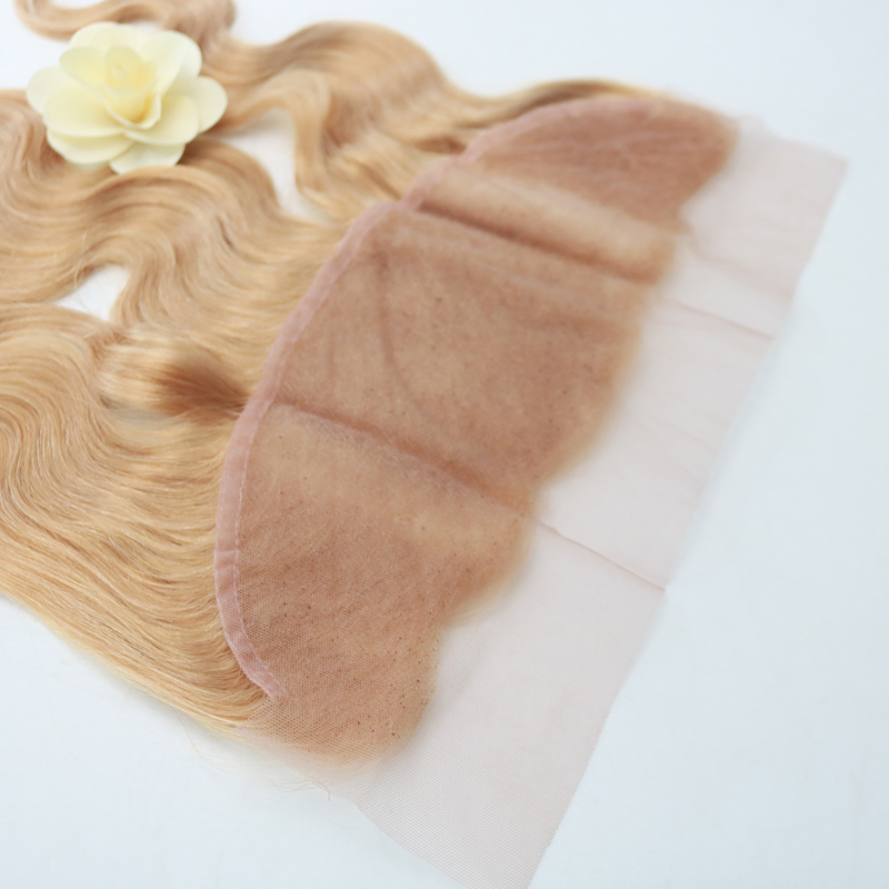 Evermagic Hair #27 Blonde Lace Frontal Closure 13x4 Ear to Ear Brazilian Body Wave 8-20 Inch Human Remy Hair Free Shippiping