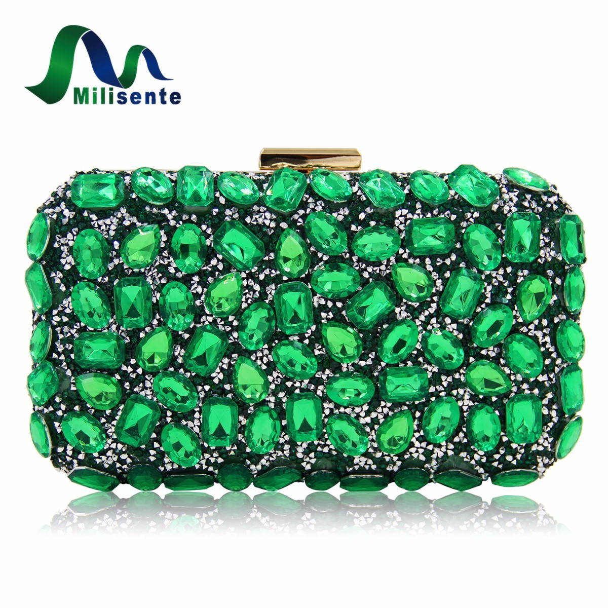 Milisente Women Evening Bag Gold Clutches Bags Blue Party Silver Wedding Party Purple Clutch Purses, Green
Milisente Women Evening Bag Gold Clutches Bags Blue Party Silver Wedding Party Purple Clutch Purses, Green
