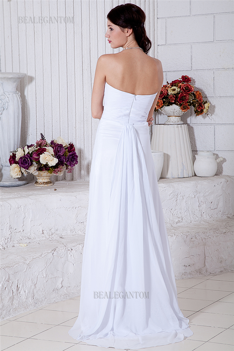 new elegant real photo chiffon wedding dresses sweetheart aline plus size wedding party bridal gowns bm35