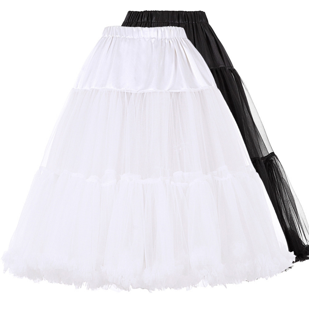 Tutu Skirt Ball Gown Tulle Petticoats for Vintage Wedding Black White Women Underskirt Crinoline Bridal Wedding Accessories
Tutu Skirt Ball Gown Tulle Petticoats for Vintage Wedding Black White Women Underskirt Crinoline Bridal Wedding Accessories
