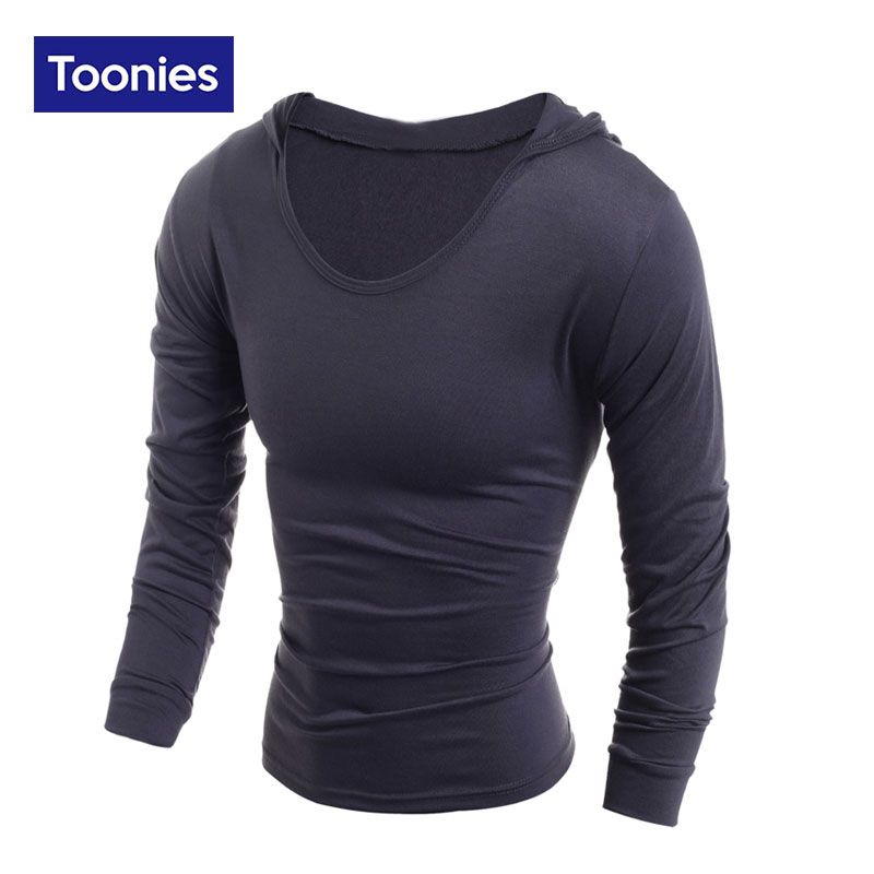Wholesale- Brand Clothing 2017 Fashion Hooded Men's T-shirts Sportswear Solid Slim Long Sleeve T-shirt Cotton Casual Hip Hop T shirt Homme, Black
Wholesale- Brand Clothing 2017 Fashion Hooded Men's T-shirts Sportswear Solid Slim Long Sleeve T-shirt Cotton Casual Hip Hop T shirt Homme, Black