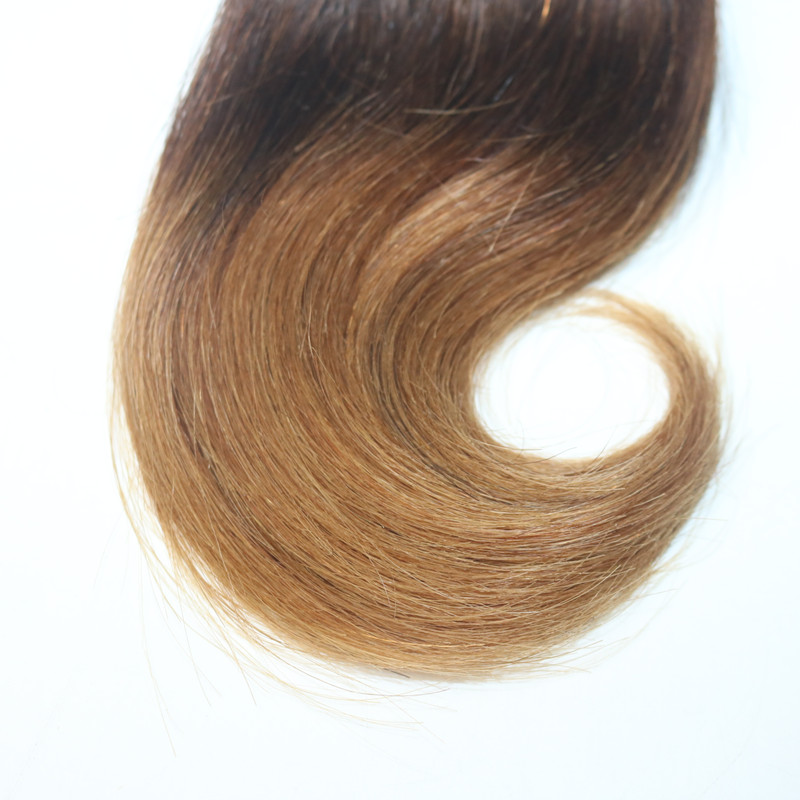 High Quality Hair Products 6 Inch Brazilian Hair Ombre Color Body Wave 100% Human Hair Extension