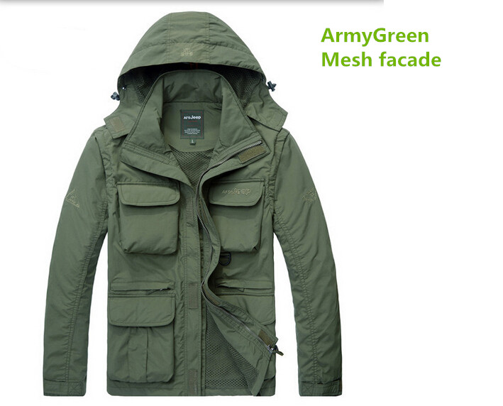 Wholesale- Men's windbreaker Jacket Waterproof Casual coat for autumn spring AFS, Army green
Wholesale- Men's windbreaker Jacket Waterproof Casual coat for autumn spring AFS, Army green