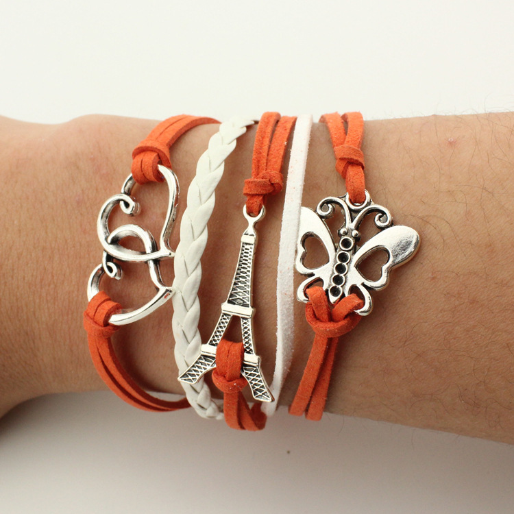 Best gift Jewelry bursts friendship multi - layer bracelet hand rope FB549 mix order 20 pieces a lot Link, Chain