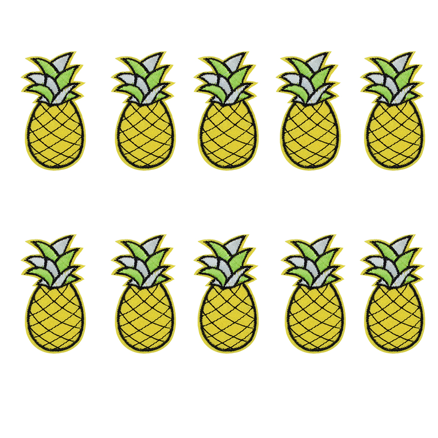 10 pcs Pineapple patches badges for clothing iron embroidered patch applique iron sew on patches sewing accessories for clothes, Black
10 pcs Pineapple patches badges for clothing iron embroidered patch applique iron sew on patches sewing accessories for clothes, Black