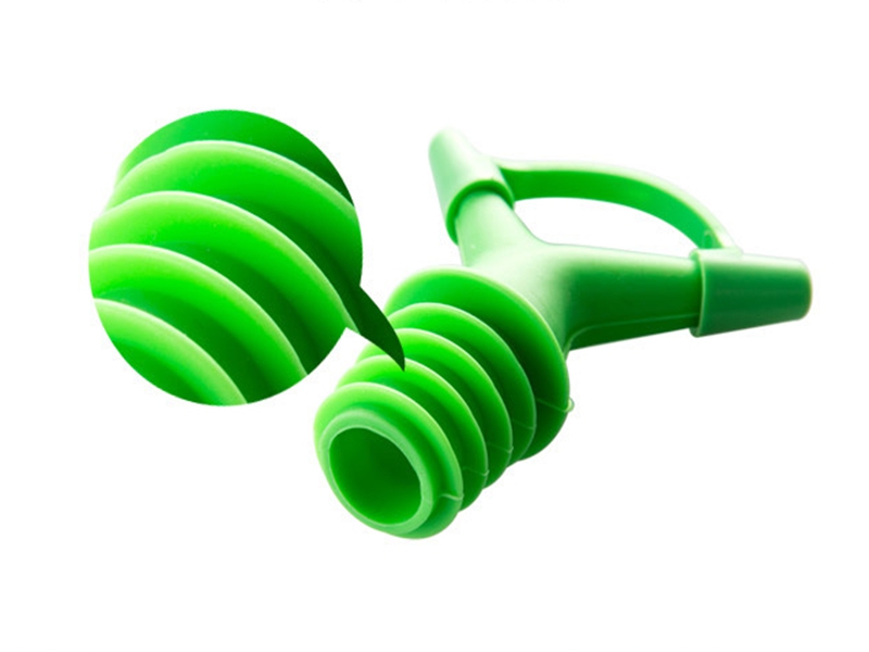 100pcs/lot Silicone Double Soy Sauce Liquid Red Wine Pourers Flow Wine Bottle Stoppers Pour Spout Bottle Stopper Decanter Pourer Aerating