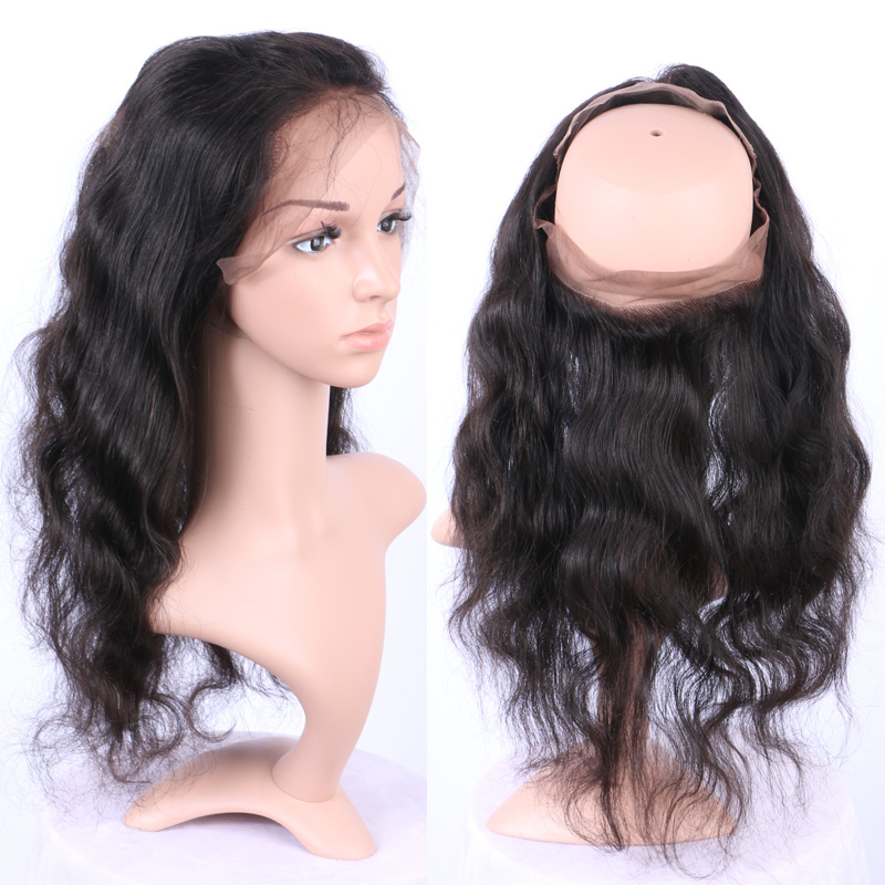 360 Band Full Lace Frontal Closure 22*4*2 Body Wave Brazilian Human Hair 360 Lace Frontal Big Stock Wholesale Price